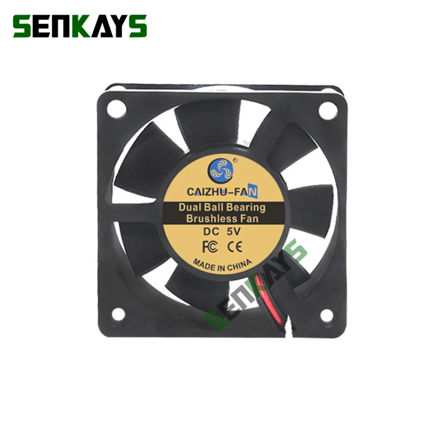 Podwójne łożysko kulkowe 60x60x20mm 6020 DC 5V 12V 24V drukarka 3D wentylator chłodnicy 60mm x 20mm bezszczotkowy sprzęt maszynowy wentylator silnika prądu stałego