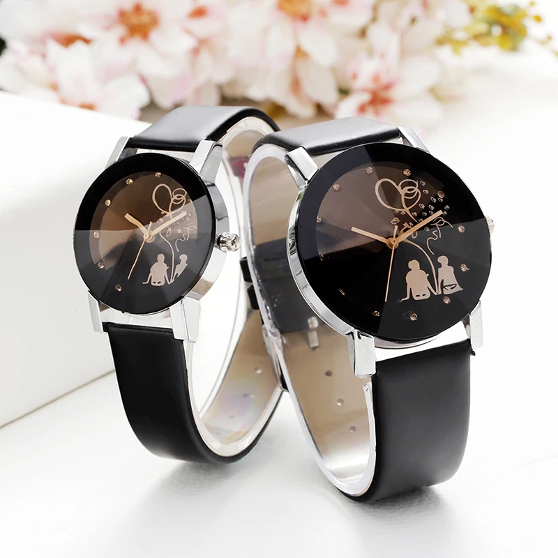 Montre Couple Amoureux, Tempérament, Personnalité Simple, Tendance Étudiante, Cadeau Anniversaire, Léon, Mode, 1Pc