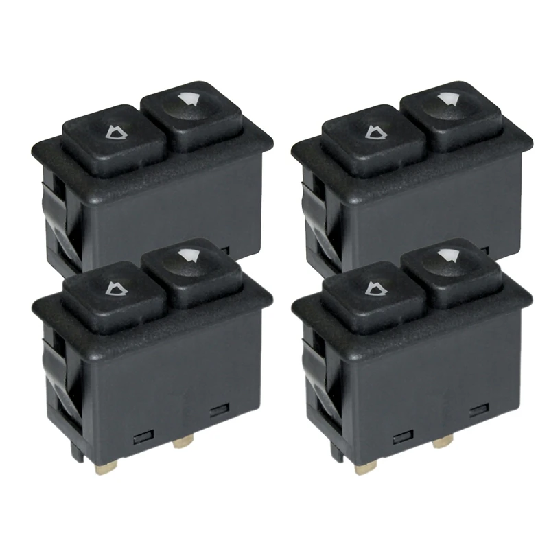 4Pcs Power Window Sunroof Switch Illuminated For Bmw E30 E24 E28 From 09/1986 61311381205 / 61 31 1 381 205