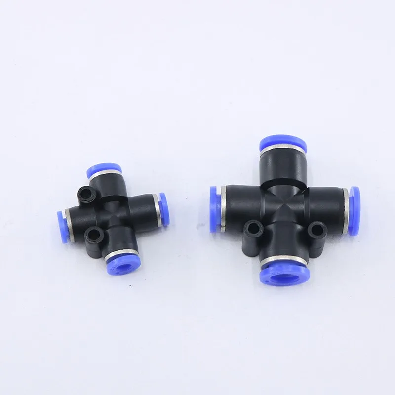 Blue joint PZA series pneumatic joint cross connector for 4/6/8/10 / 12MM pneumatic components