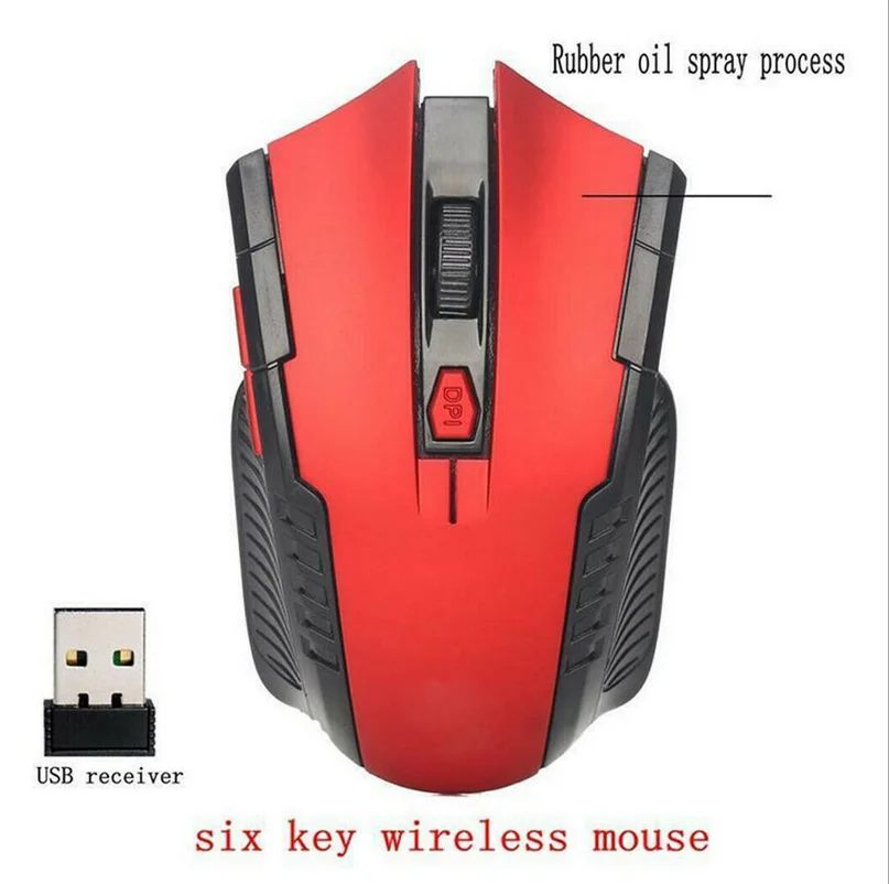 Mouse Wireless con ricevitore USB 2.4GHz Mouse 1600DPI per Computer Windows Mac PC Laptop