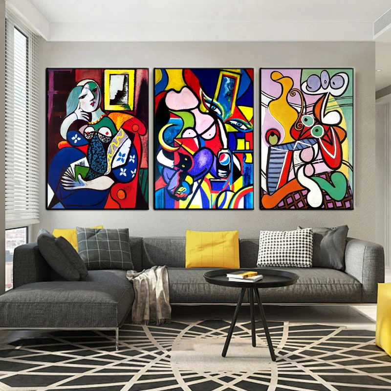 

Picasso Women Abstract Canvas Art Print Painting Poster Wall Pictures For Living Room Home Decorative Bedroom Decor