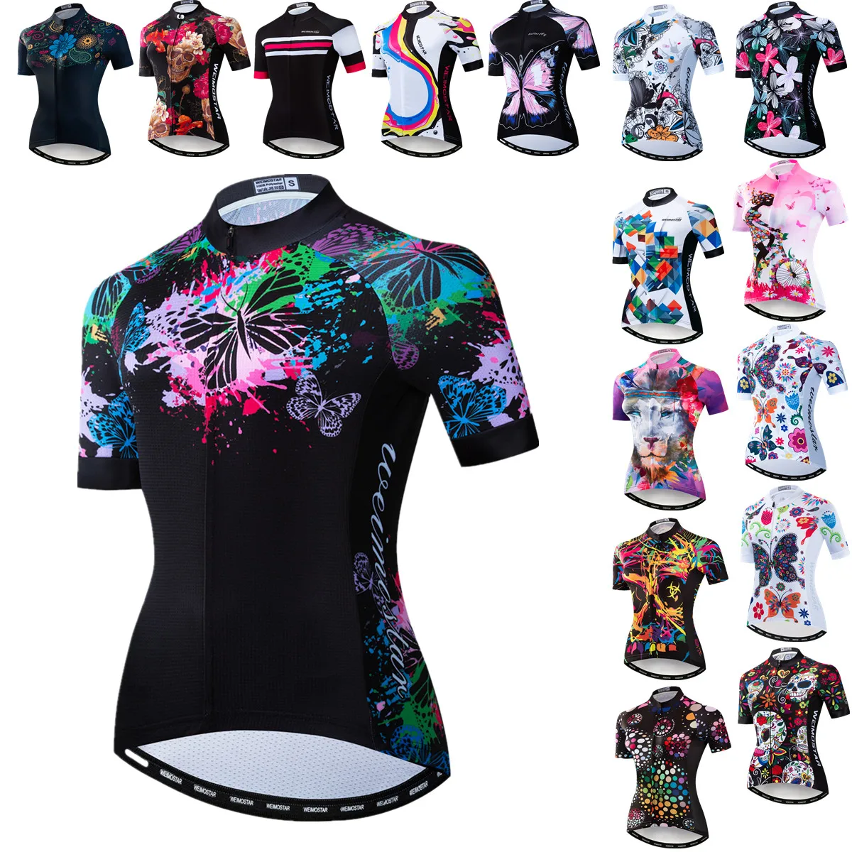 Women Cycling Jersey Tops Summer Mountain Bicycle Clothing Breathable Road Bicycle Shirt MTB Bike Jersey Top Maillot