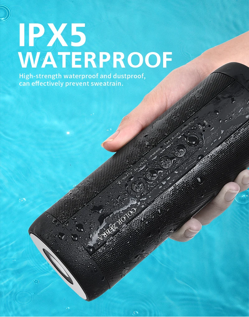 

Портативный Bluetooth динамик водонепроницаемый открытый музыкальный бас Беспроводная колонка громкий динамик Поддержка TF карта FM радио Aux вход