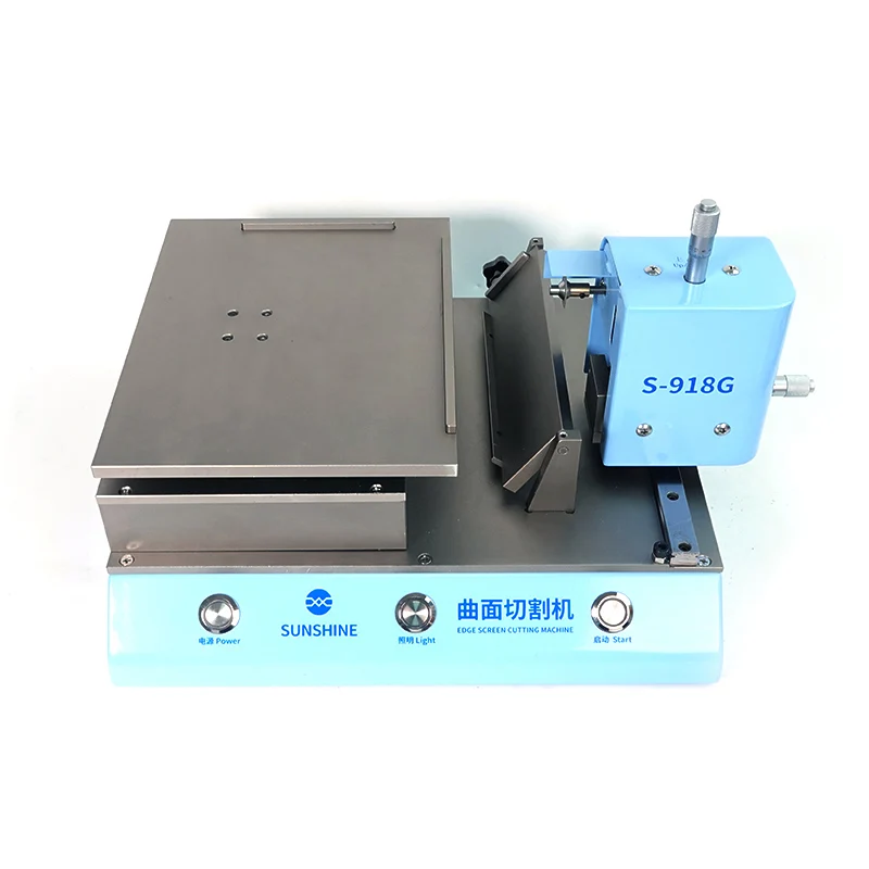 SUNSHINE S-918G Edge Cutting Machine Precision Flat Curve LCD Screen Cutter for Phone Huawei Samsung Touch Screen Repair Machin