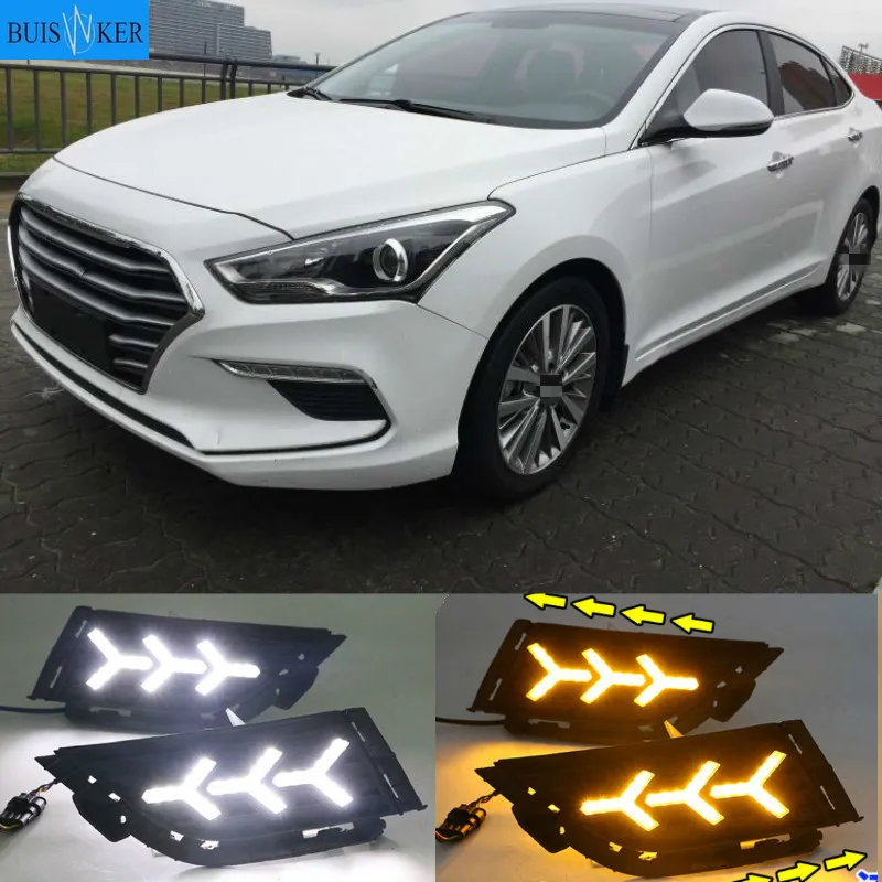 

For Hyundai MISTRA 2017 2018 2019 Daytime Running Light fog Lamp DRL Day Light Front Bumper Fog Light foglight