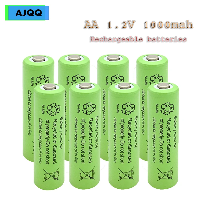 

Wholesale Price 12/18/20/25PCS AA 1000mAh Ni-MH Aa NI-MH Battery 1.2V 2A Rechargeable Battery for Toys Mice