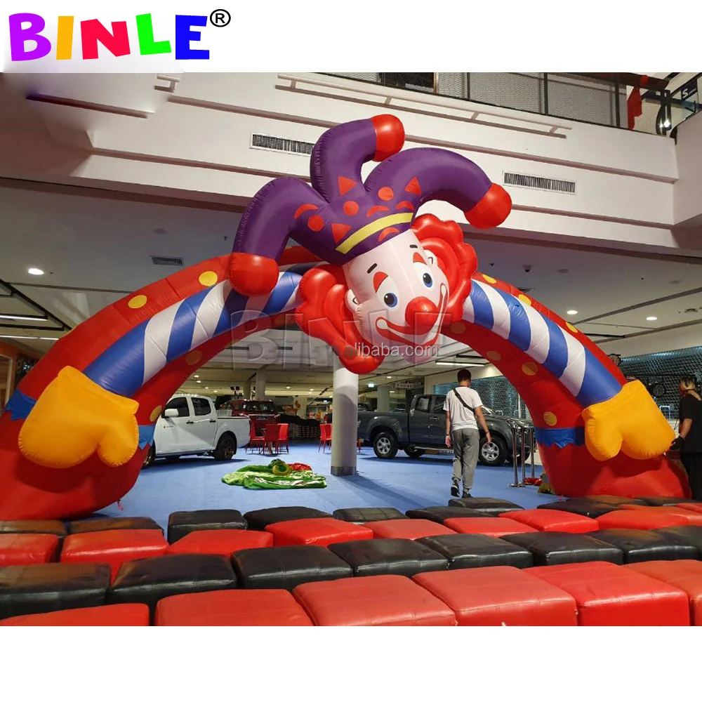 

Customized Mascot Inflatable Clown Arch Carnival Entrance archway Advertising gate Cartoon Model For Event Decoration