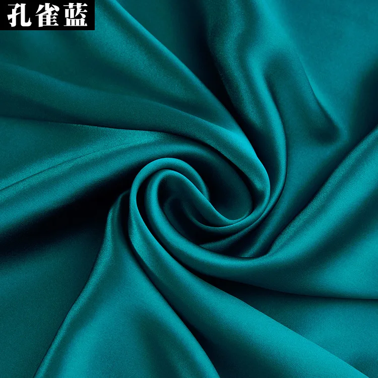 1 meter 100% Mulberry Silk 19 momme charmeuse Silk Fabric solid colors 114cm 44\