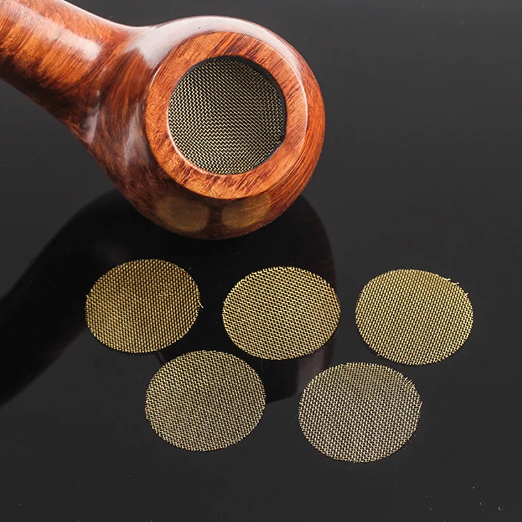 500pcs/bag Multifunctional Hookah Water Pipe Brass Tobacco Smoking Accessorie Metal Filters Smoke Pipe Screen Gauze 16mm/20mm