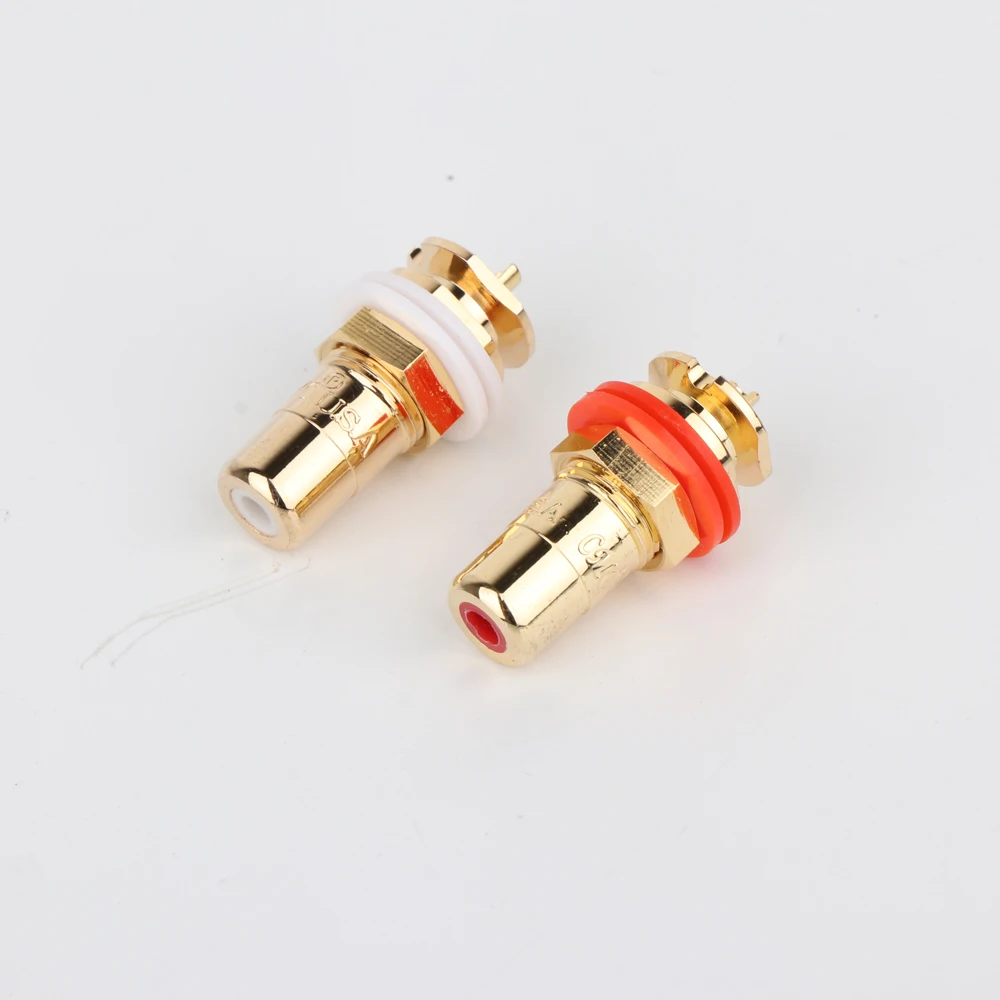 4pcs hifi audio CMC 816-U RCA female Jack RCA Terminal Sockets Gold Plated jack hi-end RCA female connector