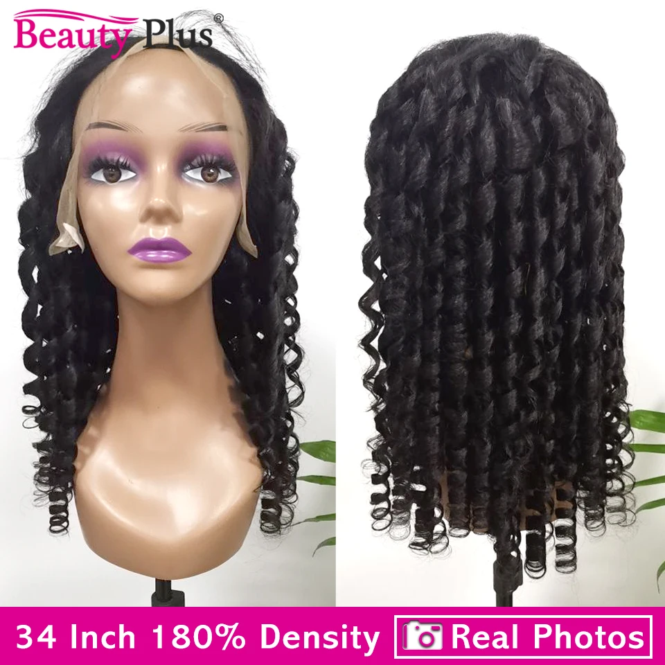 Funmi Spirale Curly Lace Frontal Menschliches Haar Perücke Remy Brasilianische Ei Lockige Spitze Front Perücke für Frauen 13x1 teil Transparent