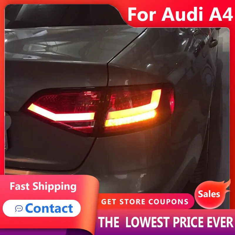 

HANA For Car Audi A4 B8 2009-2012 A4L Tail Lights Led Fog Lights DRL Daytime Running Lights Tuning Car Accessories