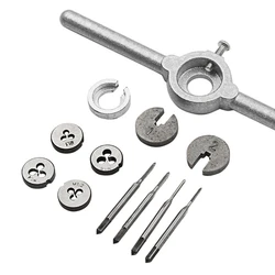 1Set Mini HSS Metric Taps Dies Wrench Handle Kit M1-M1.6 Screw Thread Making New Drop Ship