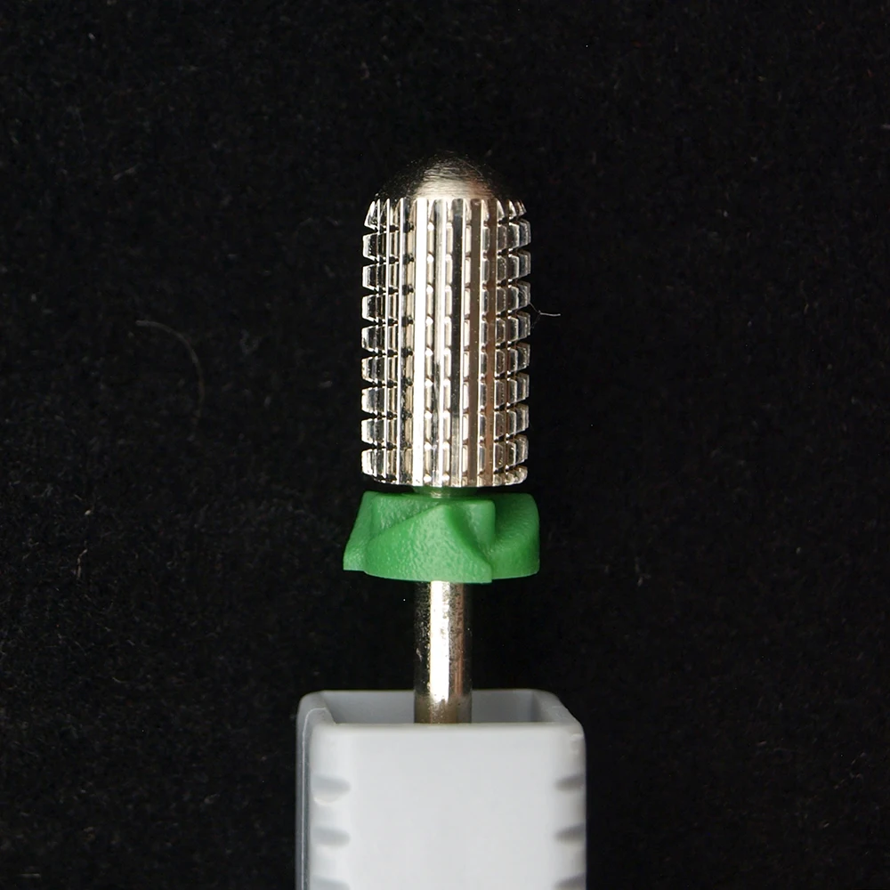 Neues Silber 5 in 1! 6,6 mm großer Schaft, runde, glatte Oberseite, Sicherheits-Wolframstahl-Hartmetall-Nagelbohrer, doppelseitig verwendbar – Detail 7