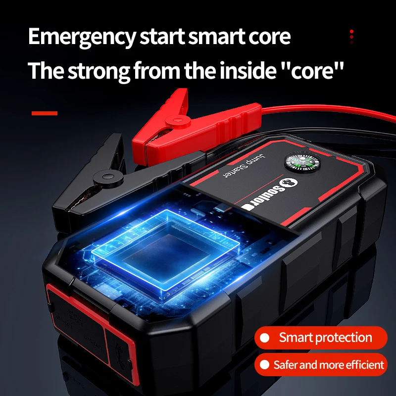 Car Jump Starter 38000 mAh Power Bank 12V Auto Battery Starting Device 1200A Current Portable Emergency Tools for Vehicles