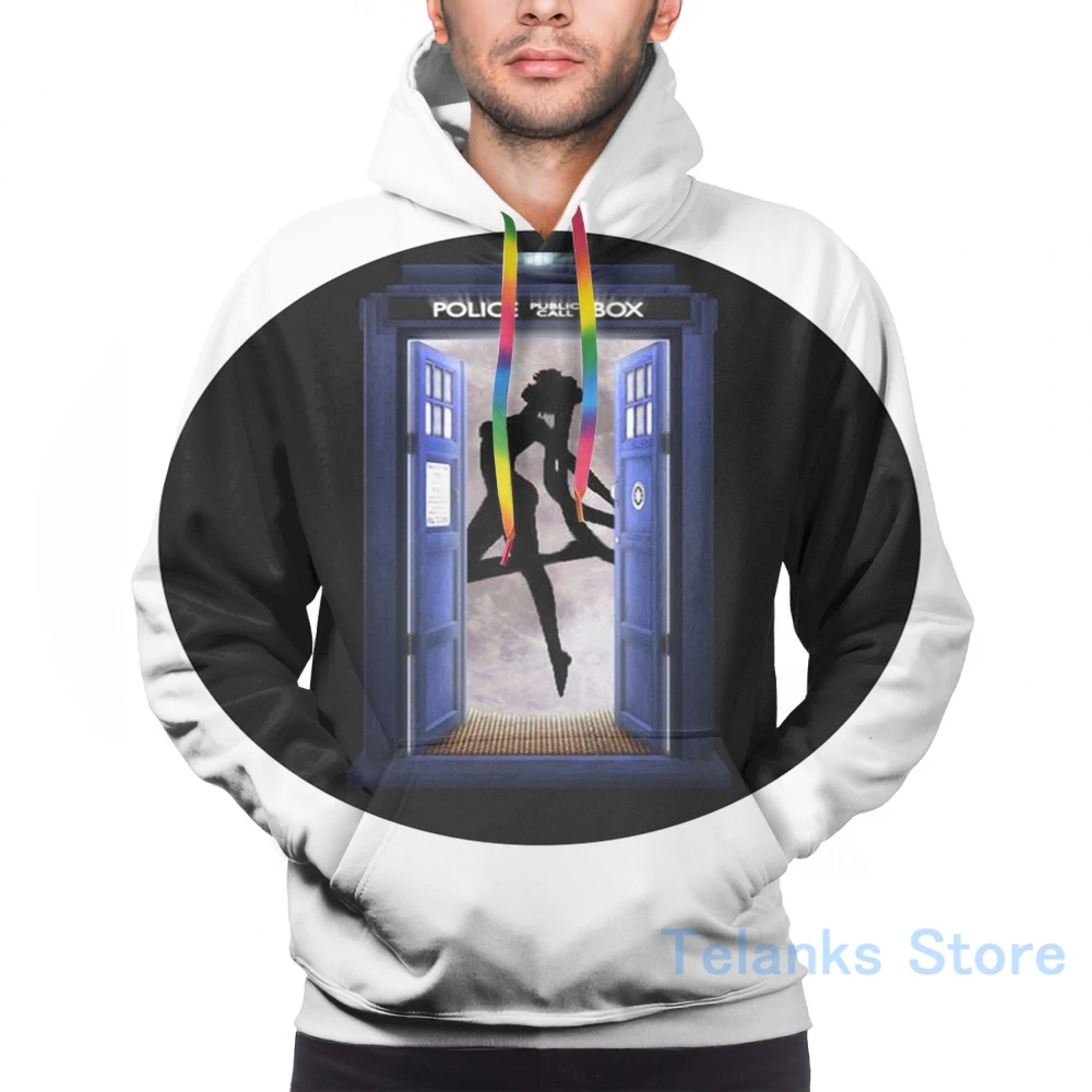 Mens Hoodies Sweatshirt for women funny Tardis Sailor Moon print Casual hoodie Streatwear