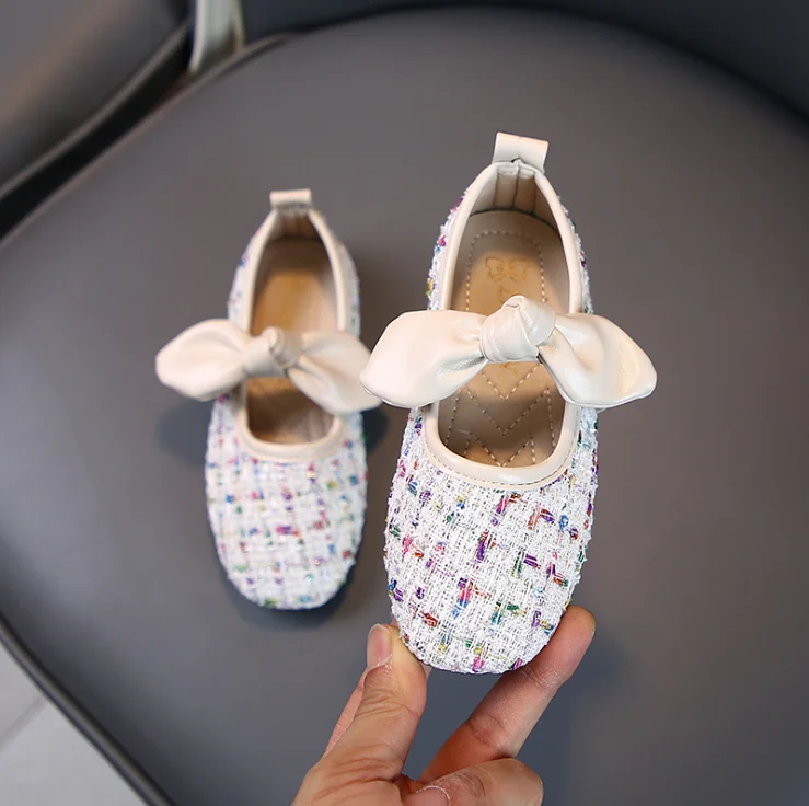 Baby Toddler Girls Vintage T-Strap Flats Little Kids Genuine Leather Princess Children Pink White Black Dress Shoes