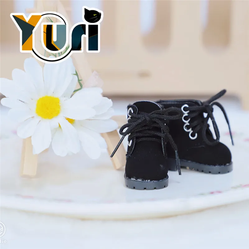 

Yuri Star Idol Doll Use Martin boots Black Brown Doll Shoes for Plush 20cm Toy Accessories Cosplay Creative New C GG