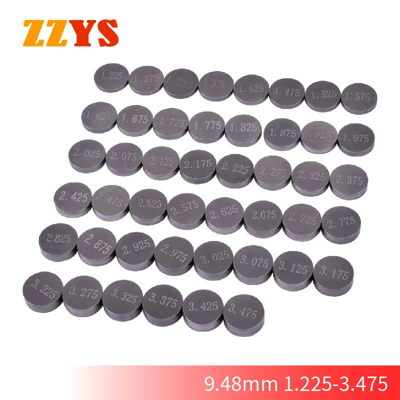 9.48mm Motorcycle Engine Adjustable Valve Gasket Shim 46pcs Complete Refill Kit For Honda For Suzuki For Yamaha For Kawasaki