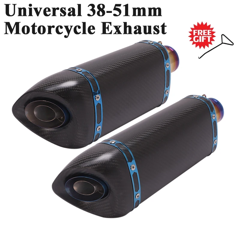 

Universal Motorcycle Yoshimura Exhaust Pipe Escape Modify Carbon Fiber Muffler DB Killer For KTM390 Z650 CBR500 R3 r1 Dirt Bike