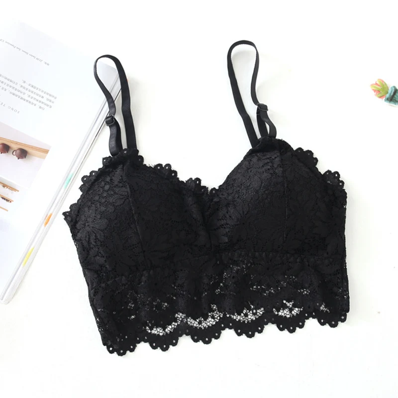 2020 New Arrival Women Push Up Wireless Lace Bra Top Women Plus Size Bralette Underwear Lingerie Full Cup