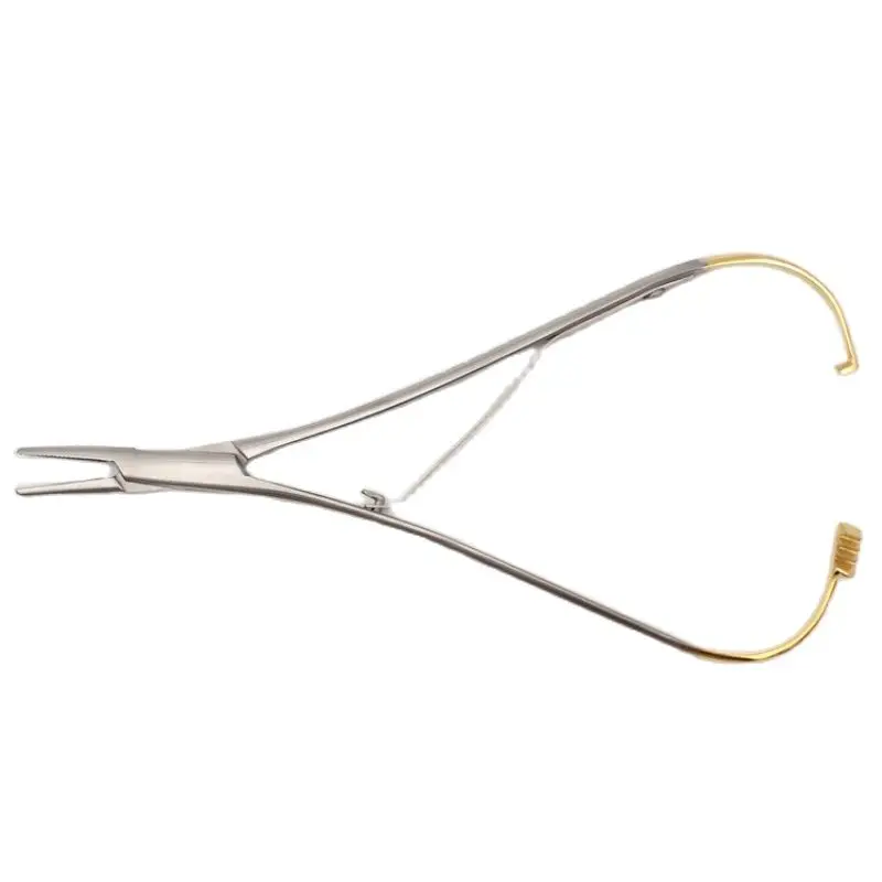 Dental Mathieu Needle Holder Pliers  Forceps Orthodontic Tweezer  Stainless Steel Dentist Surgical Instrument Equipment