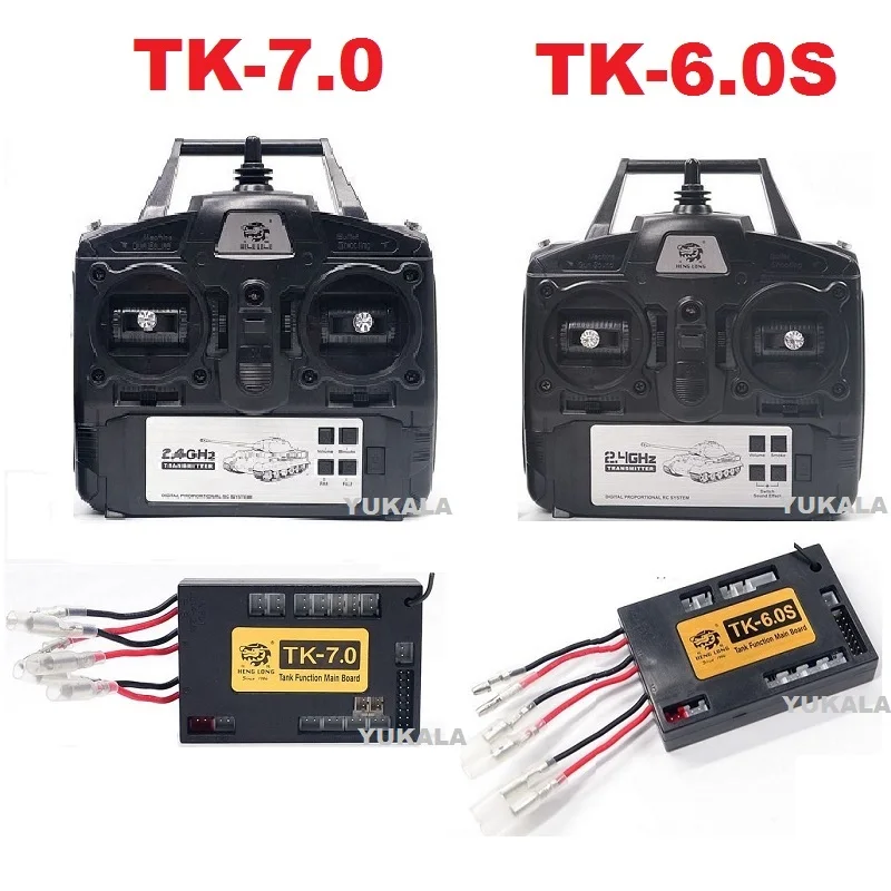 henglong 1/16 2.4G RC tank 6.0S 7.0 version radio controller + TK-6.0S 7.0 version 2.4G receiver/main board