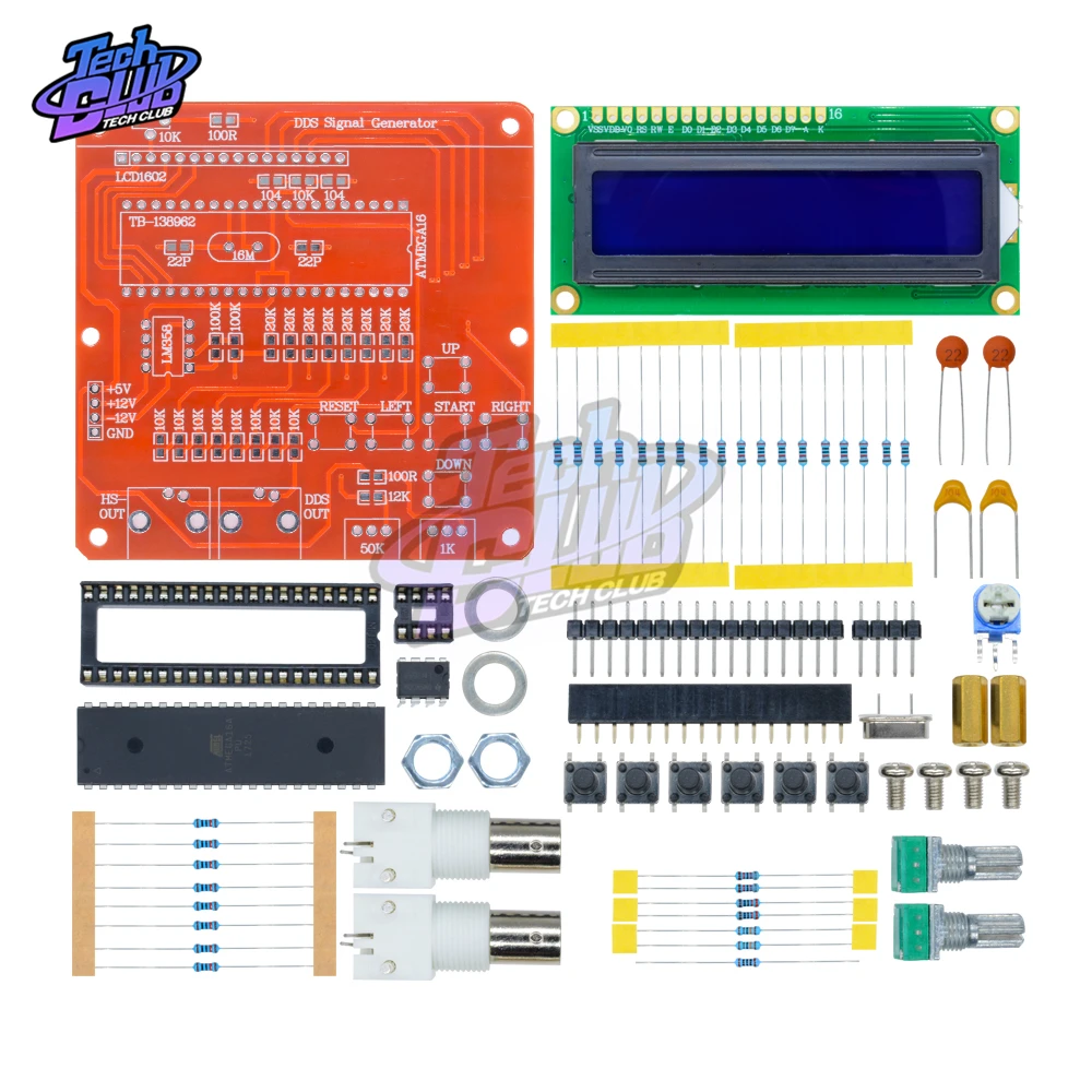 Signal Function Generator Synthesizer DDS Frequency Pwm Pulse Generator Sine Square Sawtooth Triangle Wave Adjustable Module DIY