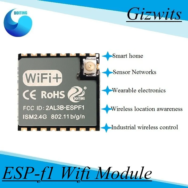 ESP-F1 Wifi Module Pin2 Anxinke 07S low power consumption and cost-effective WiFi module connected to Gizwits Esp8266 Series