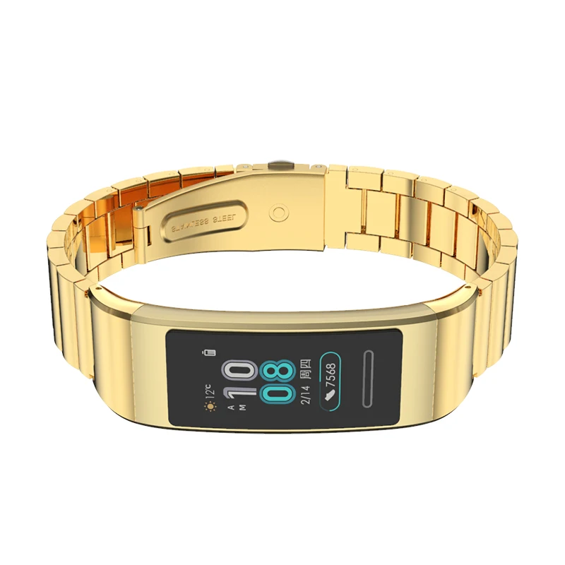 For Huawei Band 4 Pro Strap Wrist Bracelet for Huawei Band 3 Wristbands for Huawei Band 3 Pro Strap Metal Leather Accessories