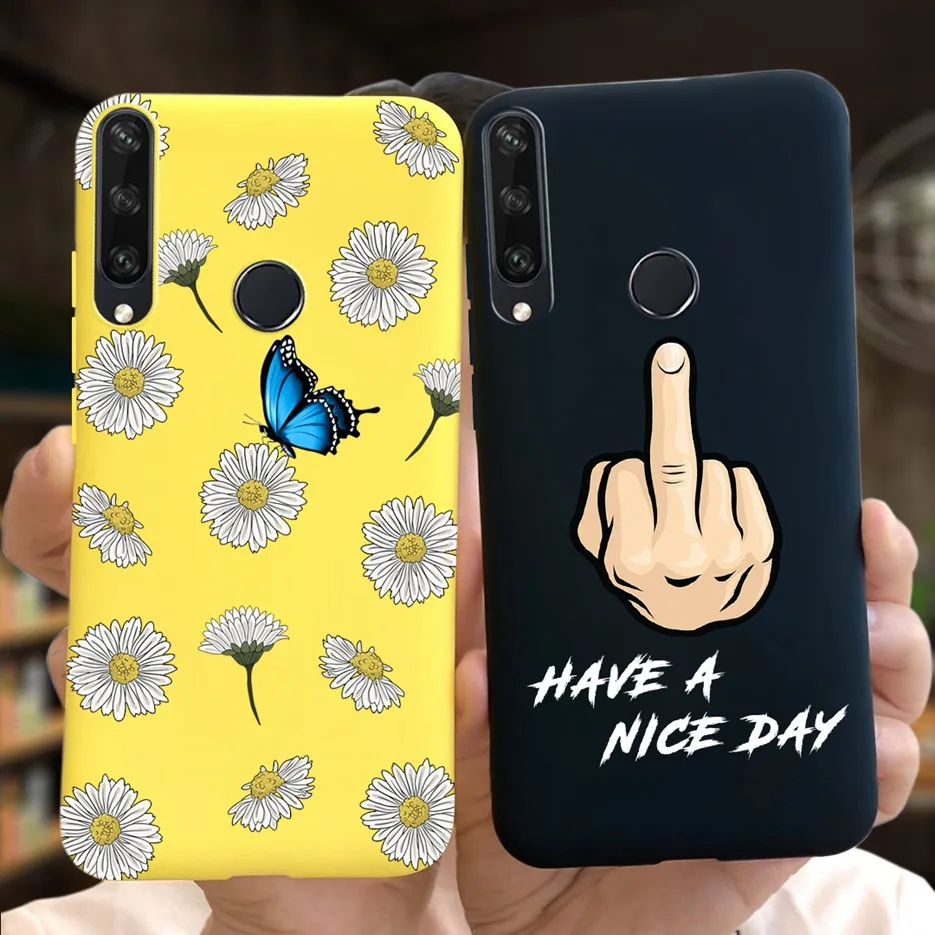 For Huawei Y6p Y5p Y7p Case New Fashion Flower Cartoon Cover For Huawei Y6p 2020 Y 5p 7p Case Coque For Huawei Y7P Fundas Bumper