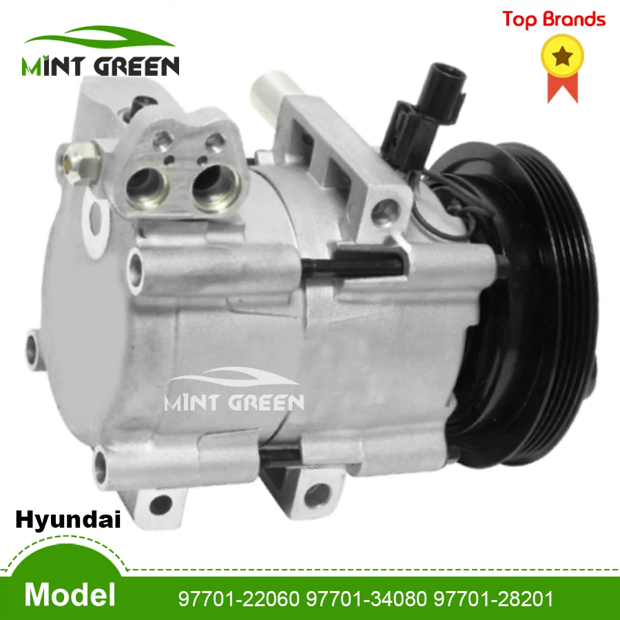 For free shipping AC compressor for hyundai accent AVANTE COUPE 97701-22060 97701-34080 97701-28201 97701-22061 97701-22000