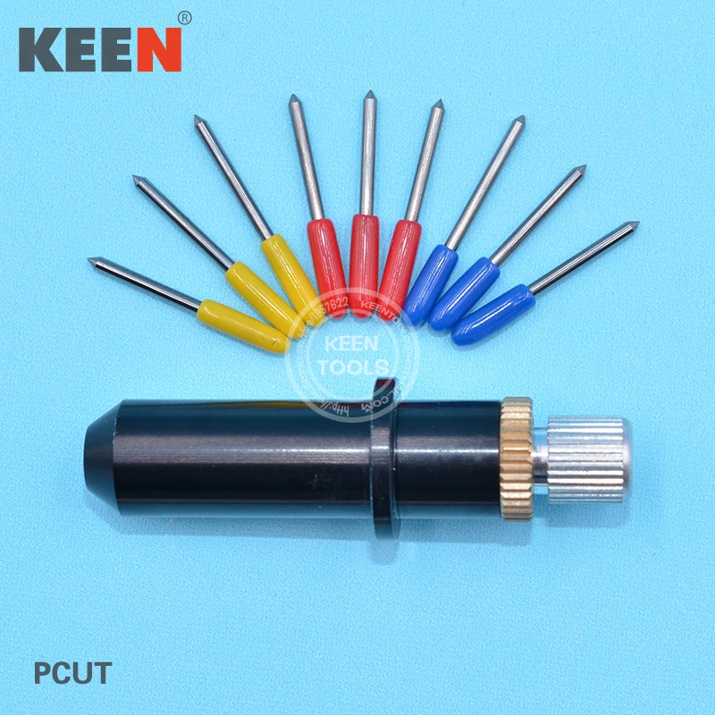 

1Pcs Pcut Blade Holder+9Pcs 30 45 60 Degree Cemented Carbide Tools For Cutting / Plotter Vinyl Cutter AA Series