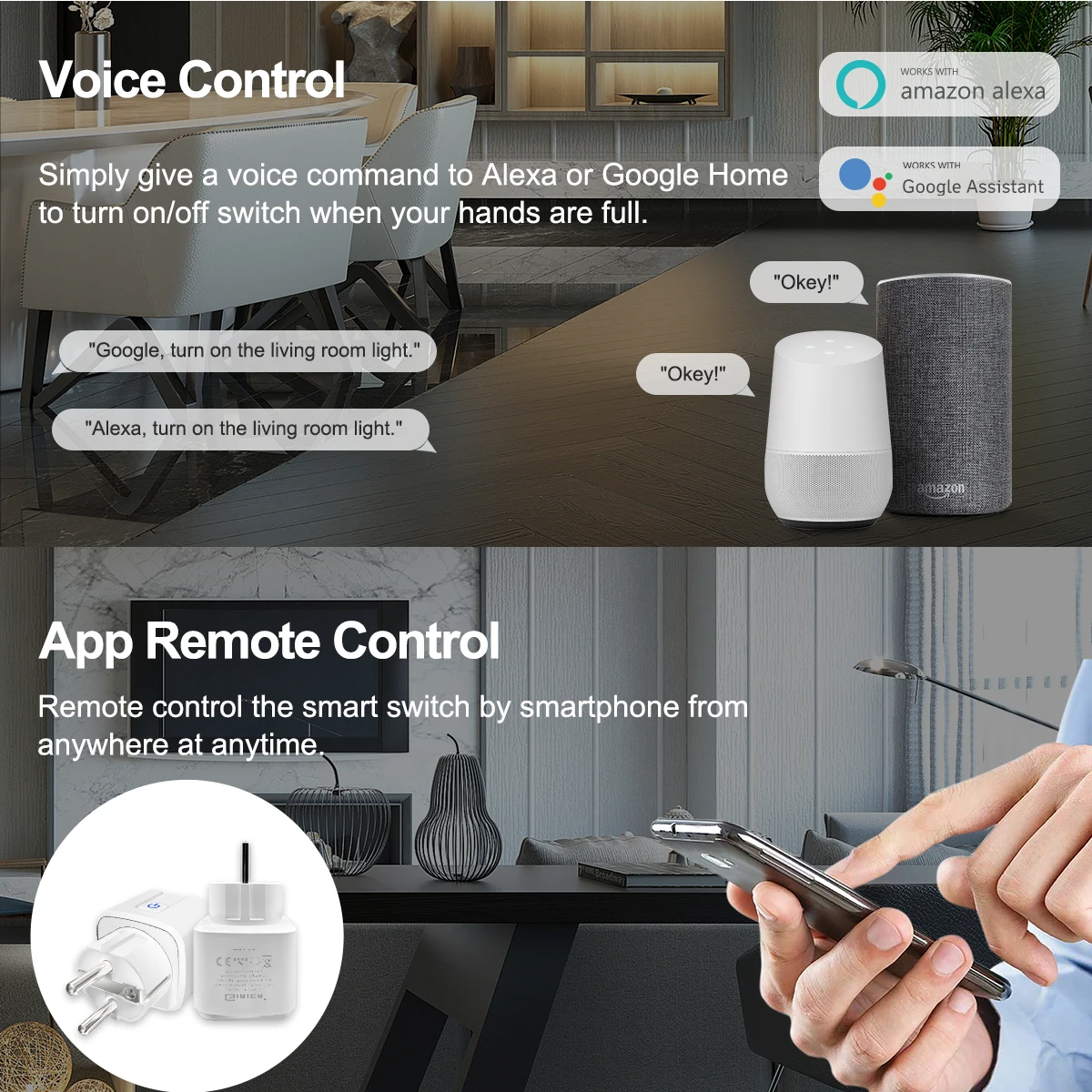 Tuya ZigBee 3.0 Smart Plug 16A with Power Monitor Wireless App Voice Remote Control Socket Outlet EU Work with Alexa Google Home