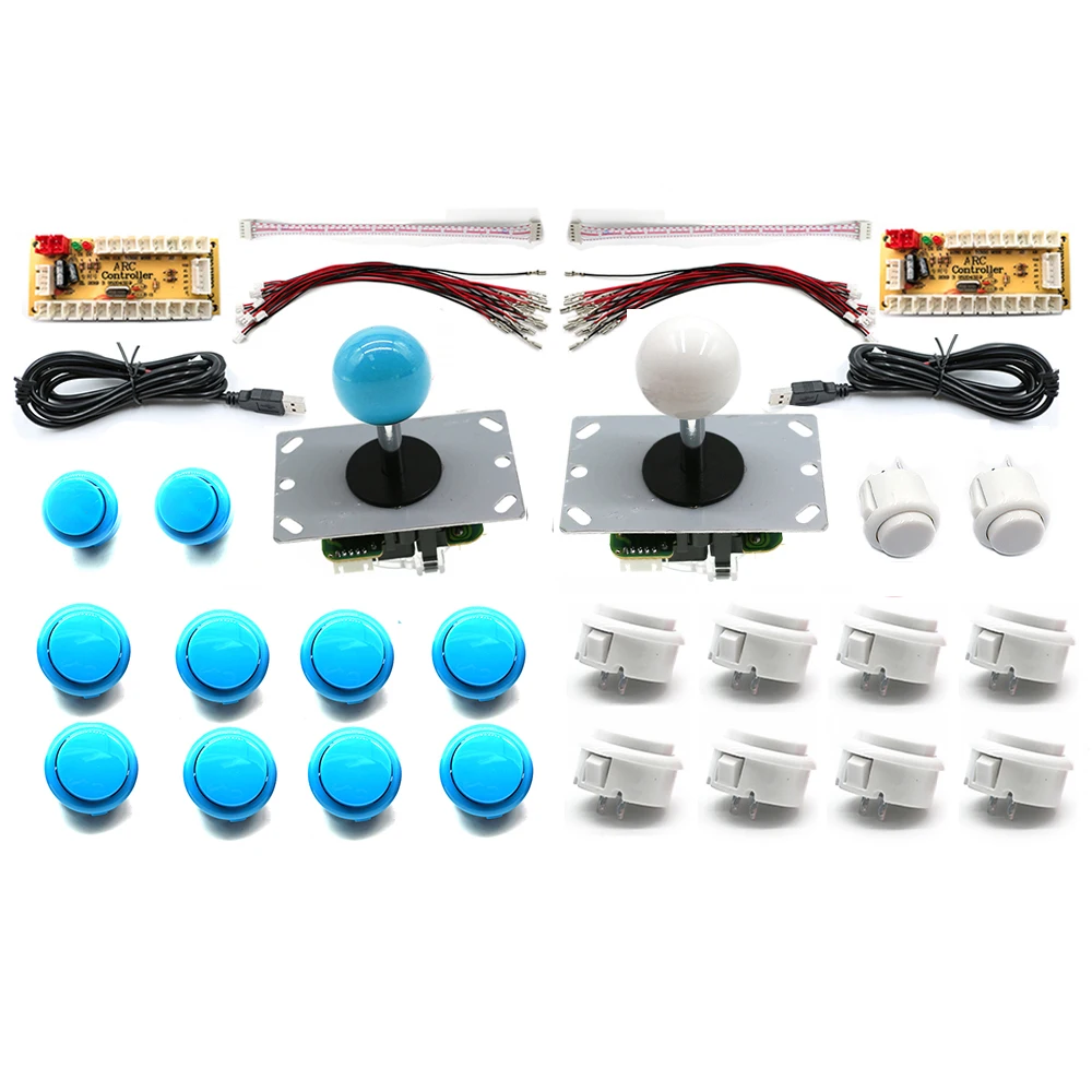 2 Player Arcade Joystick Kit for PC Raspberry Pi