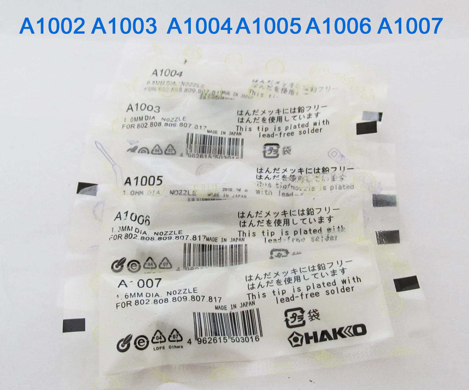 1pc A series A1002-7 1.0MM Leader-Free Solder Tip For Hakko 802 808 809 807 817