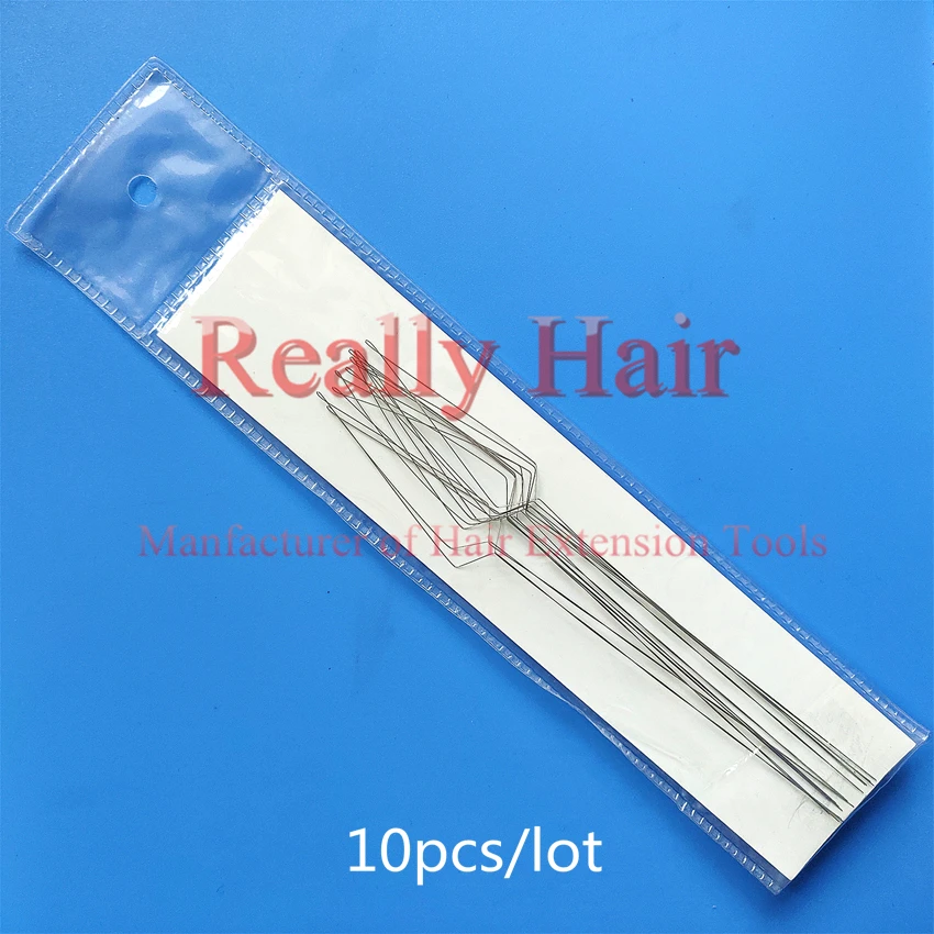 10pcs/Lot or 50pcs/Lot Nano Rings Pulling Loop Needle Hair Extensions,Hair Extension Tools Replaceable stainless steel wire