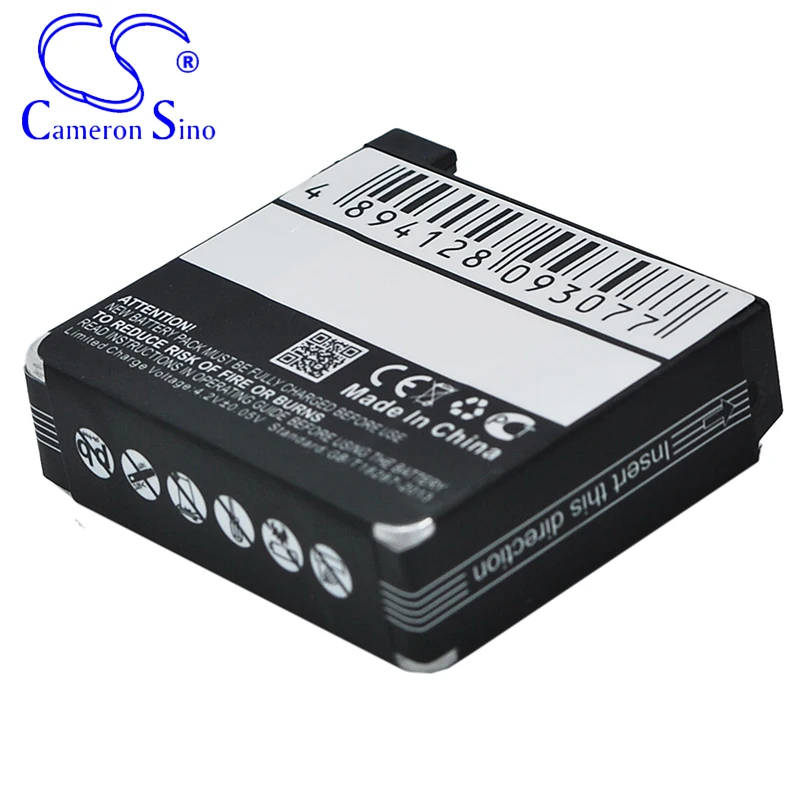 بطارية CameronSino لـ GoPro Hero 4 Hero 4 Silver Hero 4 Black Hero 4+ تناسب بطارية كاميرا GoPro 335-06532-000 AHDBT-401 3.80 فولت