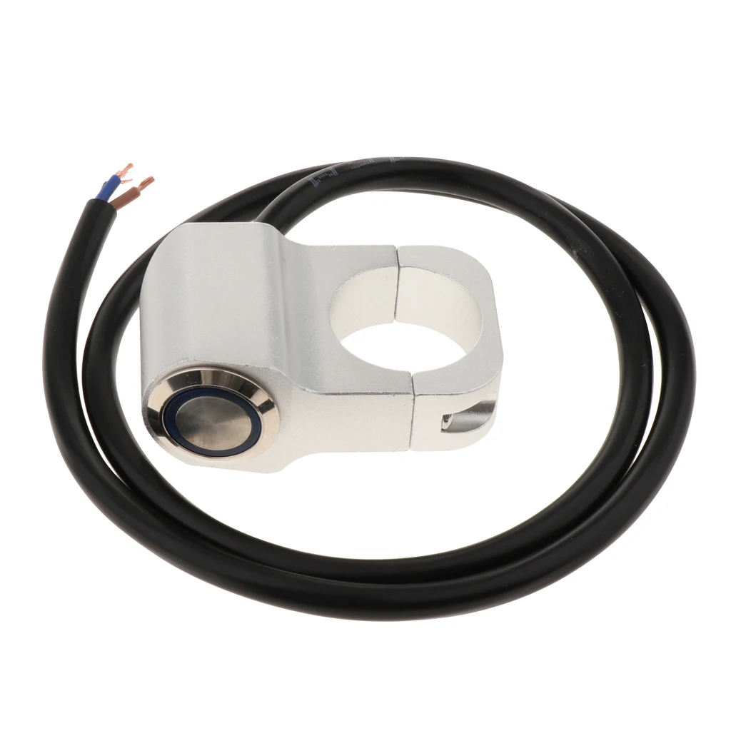 12 فولت دراجة نارية ATV 1 بوصة المقود العلوي الضباب بقعة ضوء على إيقاف التبديل مقاوم للماء 25 مللي متر-كروم