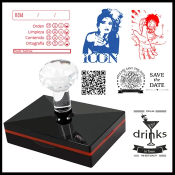 50x80mm Biggest Size Professional Rectangular Photosensitive Stamp,Personal Seal,Wedding Customized Stamp