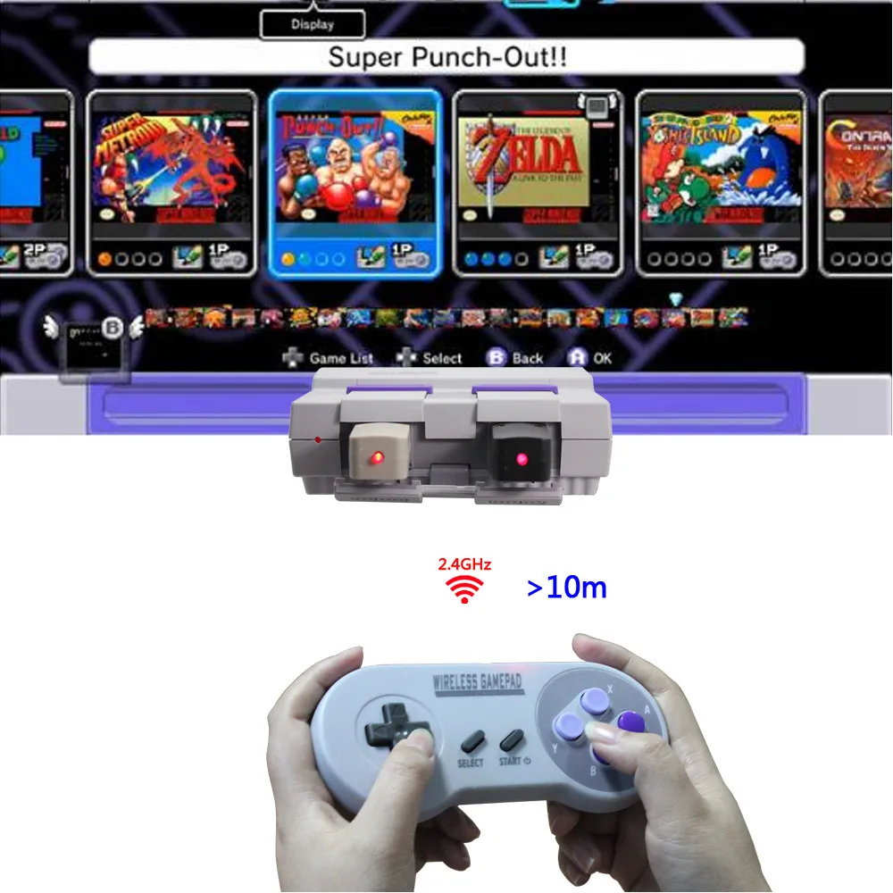 2.4G وحدة تحكم لاسلكية ل SNES الكلاسيكية ميني أندرويد TV Pawky صندوق سوبر لعبة وحدة التحكم الكمبيوتر غمبد جويستيك Joypad غمبد هدية