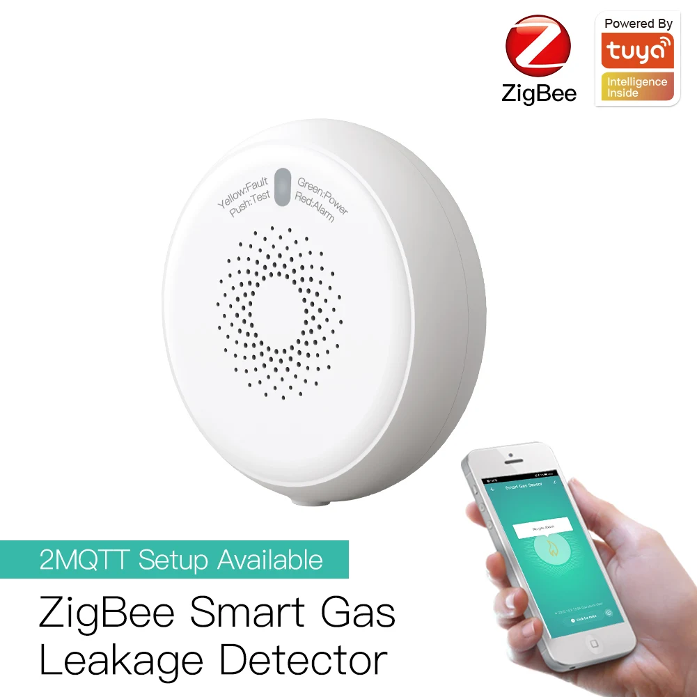 

Getway Required Work With Tuya Smart Life APP ZigBee Gas Leak Detector Combustible Gas Alarm Sensor Home Alarm System