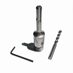1PC 110mm extension rod adapter from M22 to SDS plus/four hollow Square shank for match electric hammer TCT tipped wall hole saw
