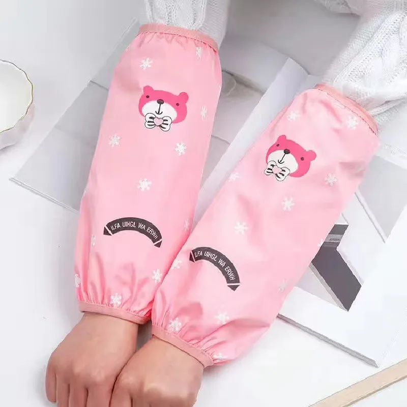 1Pair/2Pair Waterproof Arm Sleeves Adult Animal Pattern Oilproof Oversleeve Useful Things For Home Kitchen Cleaning Accessories