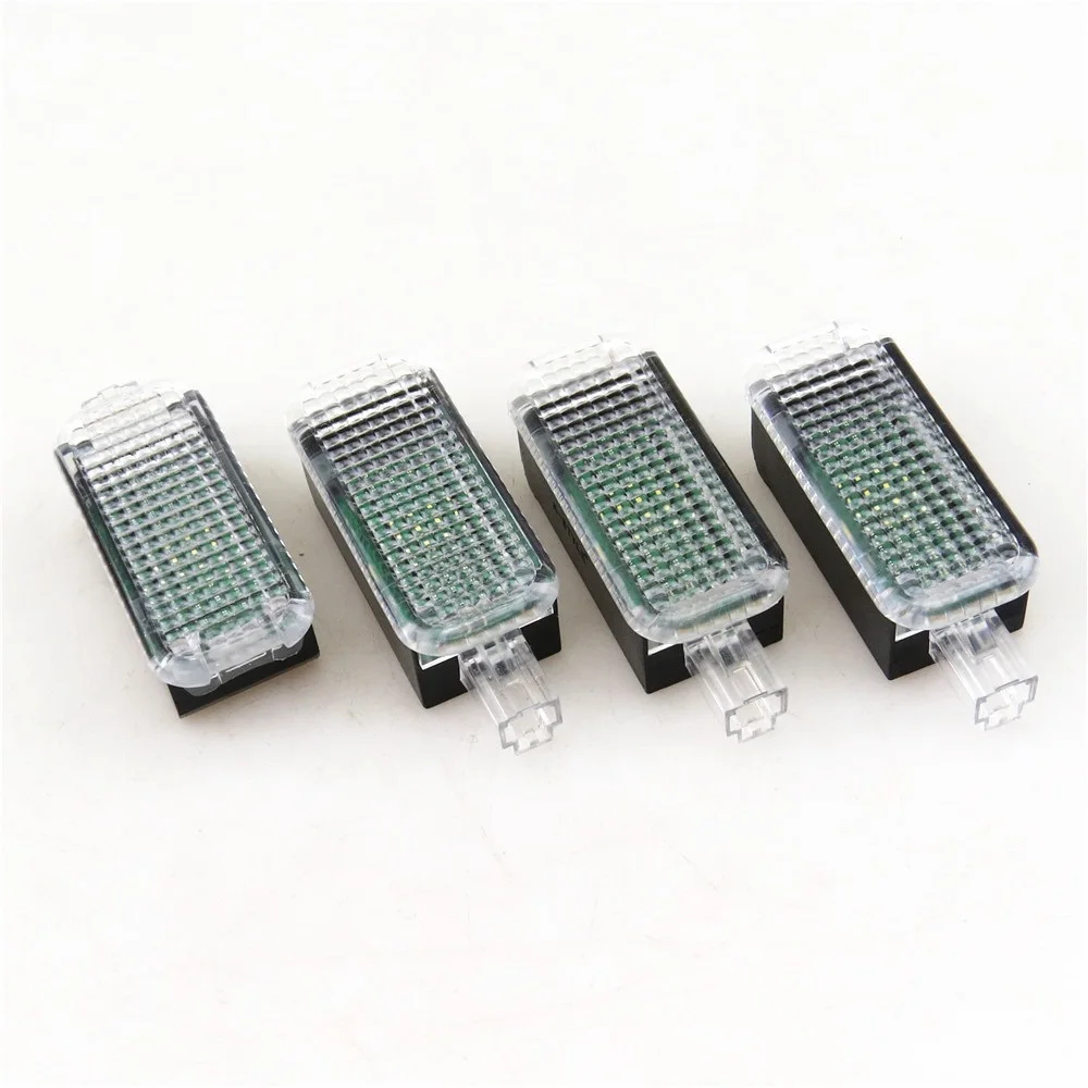 4 Pcs Car LED Footwell Light foot lamp For Audi A1 A3 A4 B8 B9 A5 A6 A8 Q3 Q5 Q7 TT For vw Passat B6 B7 Golf 5 MK5 6 MK6 SEAT