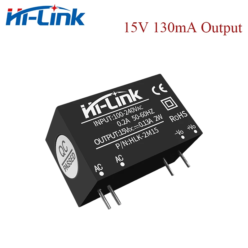 2W 220V/110V to 3.3V 5V 9V 12V 15V 24V output ACDC switch power supply module With CE ROHS certification Hi-Link Manufacturer