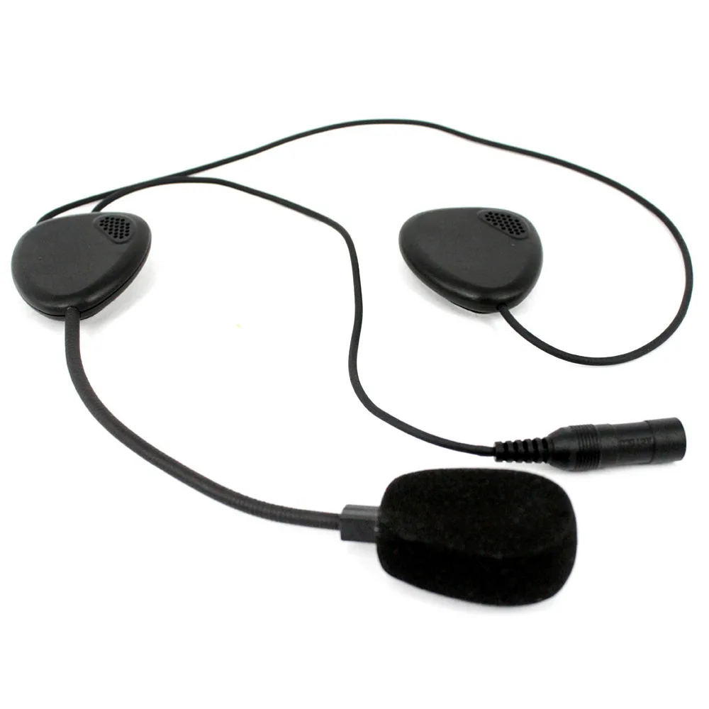 รถจักรยานยนต์หมวกกันน็อกชุดหูฟัง2 Pin PTT Mic หูฟังสำหรับเครื่องส่งรับวิทยุ Kenwood TK3207 BAOFENG UV5R BF-888S TYT 2 Way วิทยุ