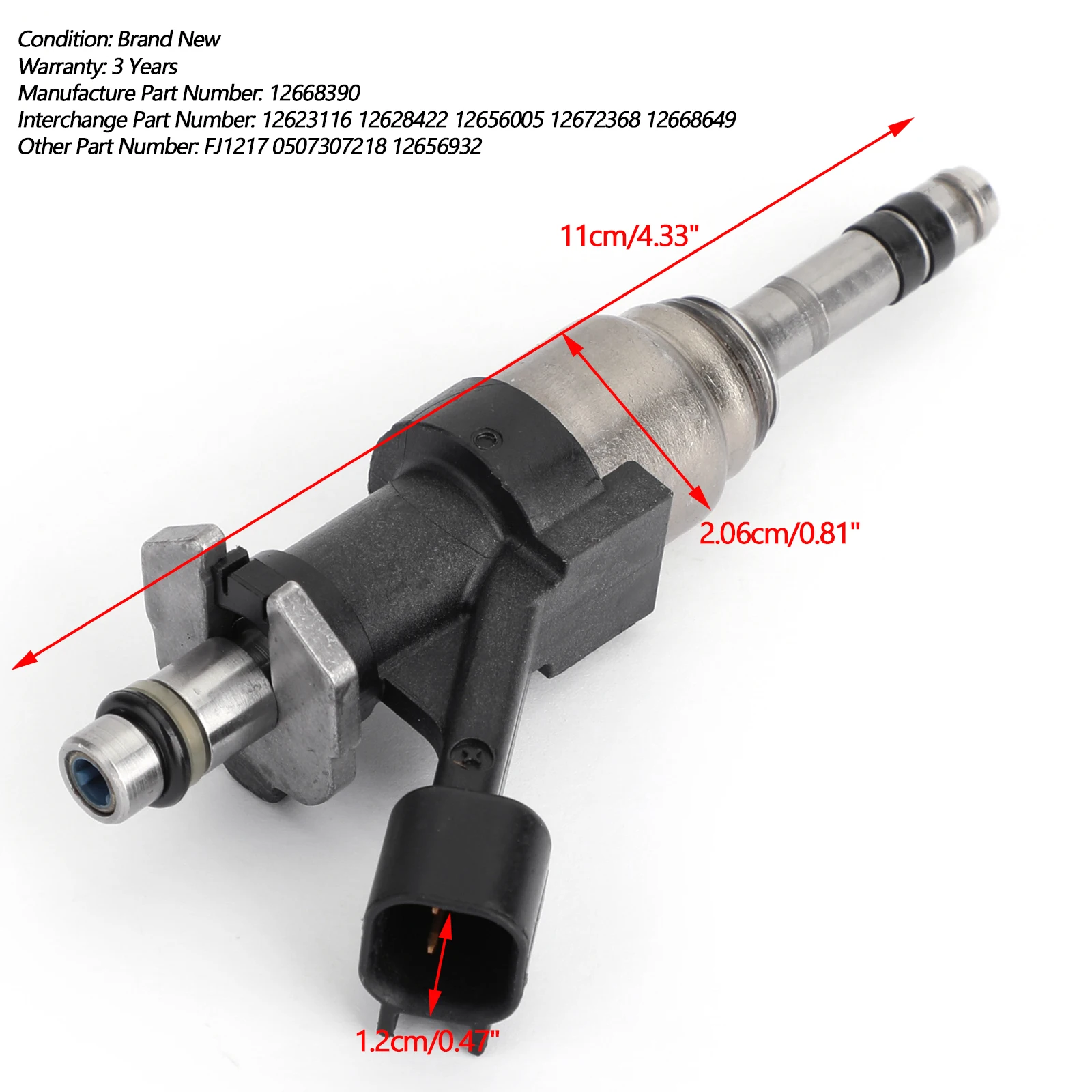 Artudatech 12656932 0507307218 12672368 Fuel Injectors 12668390 For Chevrolet Trucks 2014-2017 4.3L & 5.3L 12668649 Car Parts