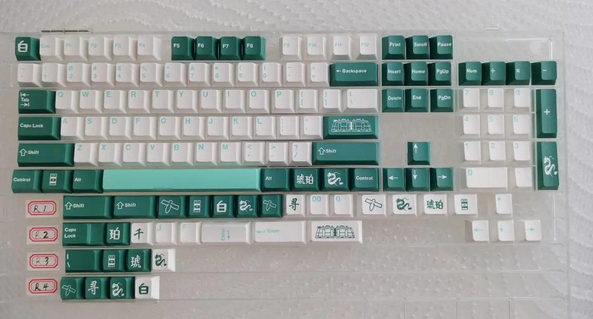 

1 Set GMK Haku Keycaps PBT Dye Sublimation Key Caps For MX Switch Mechanical Keyboard Cherry Profile